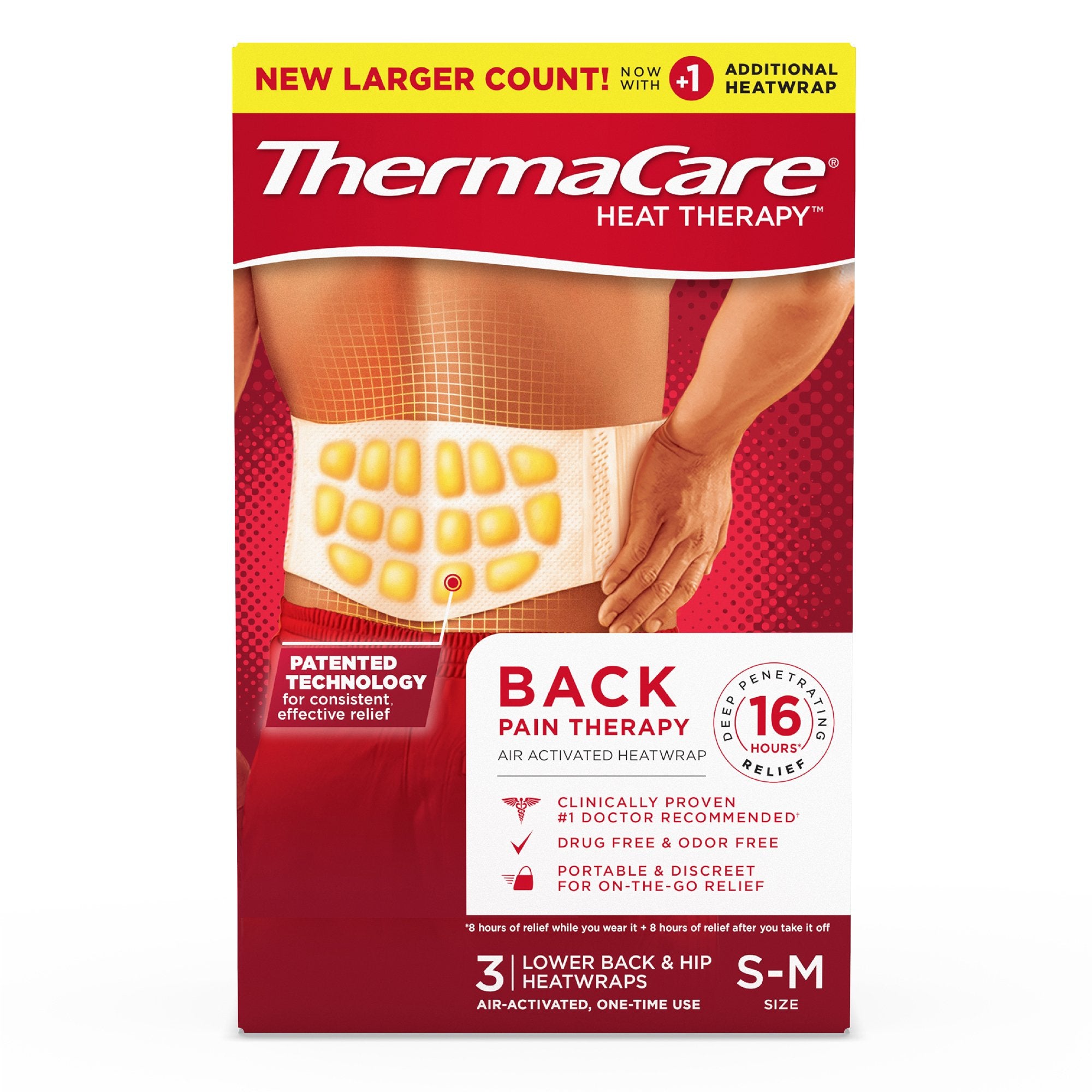 THERMACARE HEATWRAPS 3/PK per box ( Size S-M)