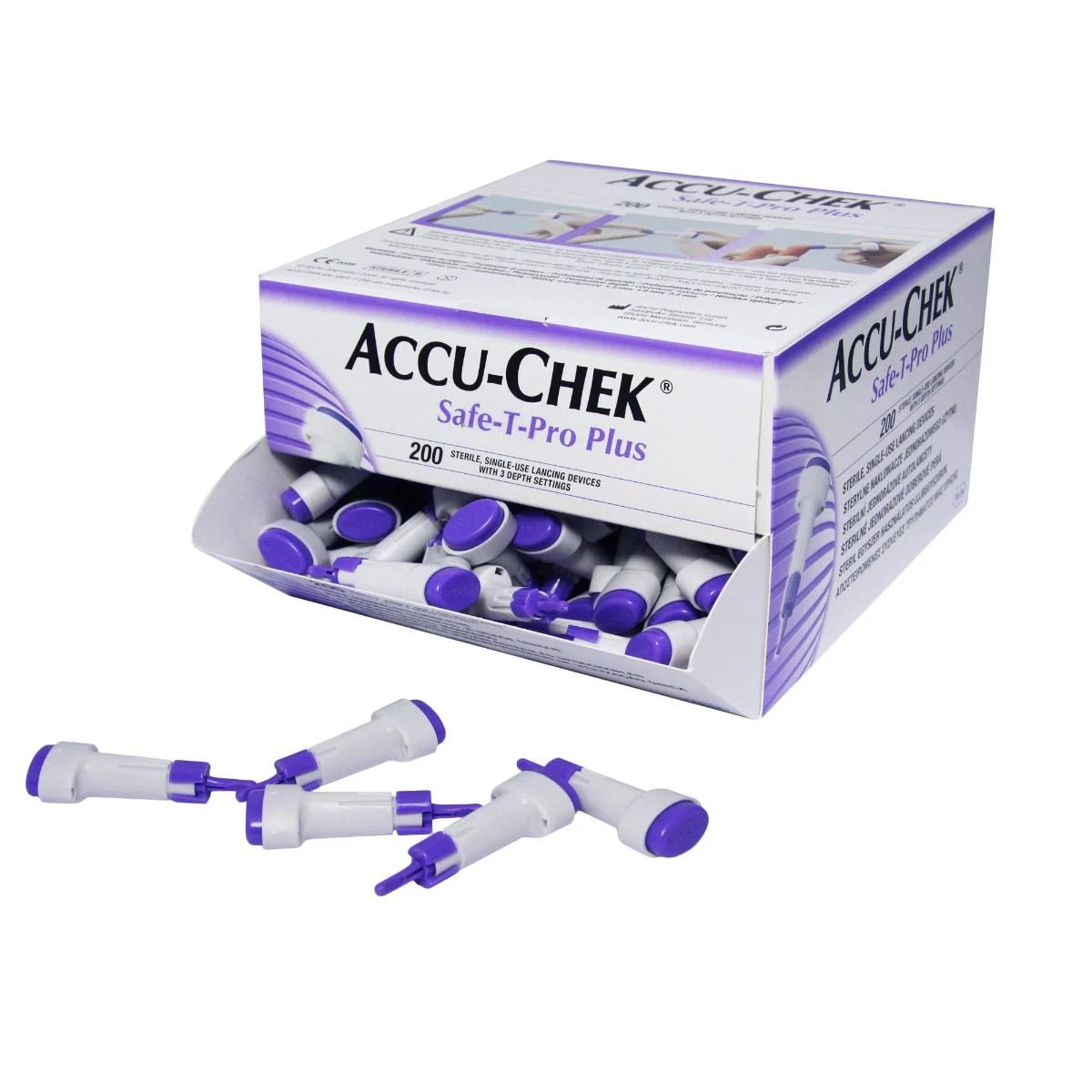 AccuChek Safe-T-Pro Plus 23G Lancets (200 count) Box