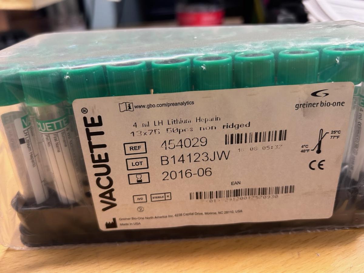 Greiner Bio-One Vacuette Blood Collection Tube (EXPIRED)