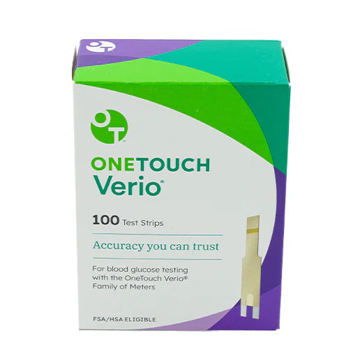 OneTouch Verio Blood Glucose Test Strips 100/Bx
