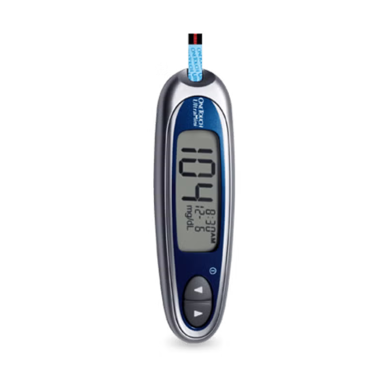 Blood Glucose Mini Meter (Pre-Owned) Very minor scratches on the LCD