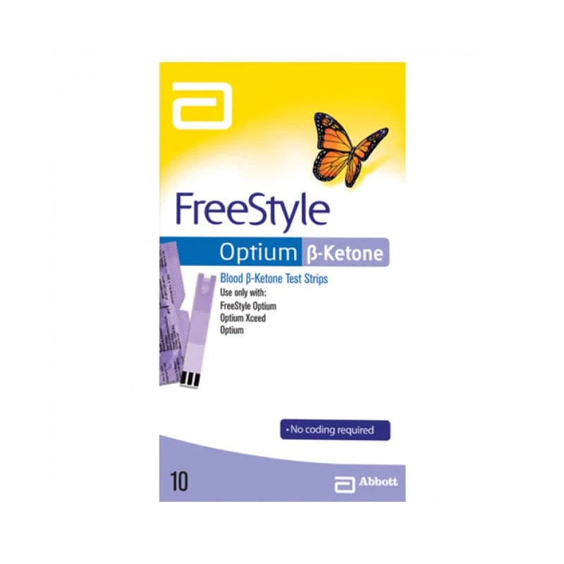 Abbott Freestyle Optium Blood B Ketone Test Strips 10 Strips (EXPIRED 1/2025)