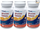 TRUEplus® Glucose Tablets, Raspberry or Orange Flavor - 50ct Bottle – 6 Pack