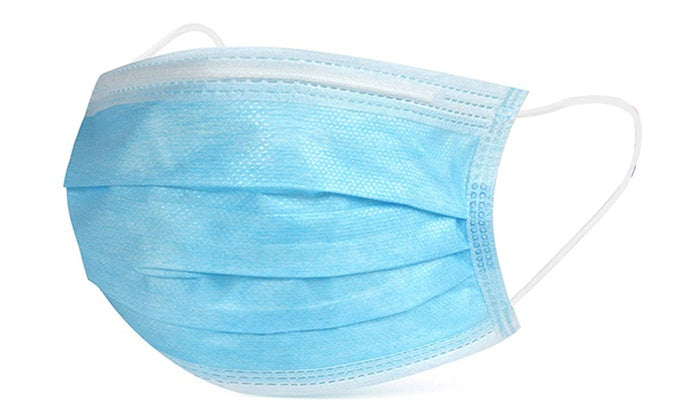 3-Ply Disposable Face Masks with Elastic Ear Loops – Packs (Various Quantities)