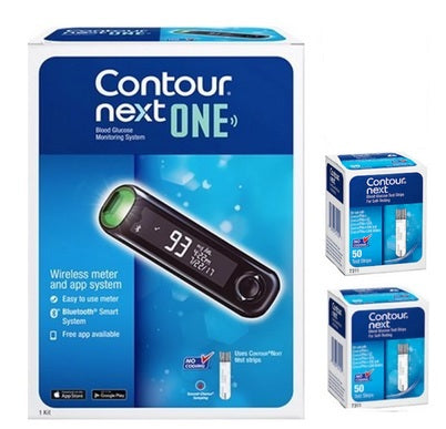Combos de medidor Contour Next ONE y tiras reactivas de glucosa en sangre