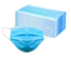 3 Ply Earloop Blue Face Masks 50 CT