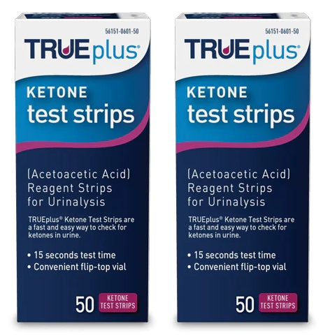 Tiras reactivas de cetona True Plus 100 unidades (CADUCADO: Excede su período de validez)