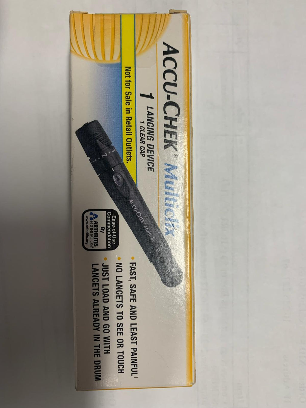 Multiclix lancing device and clear AST cap Brand new in box Medical