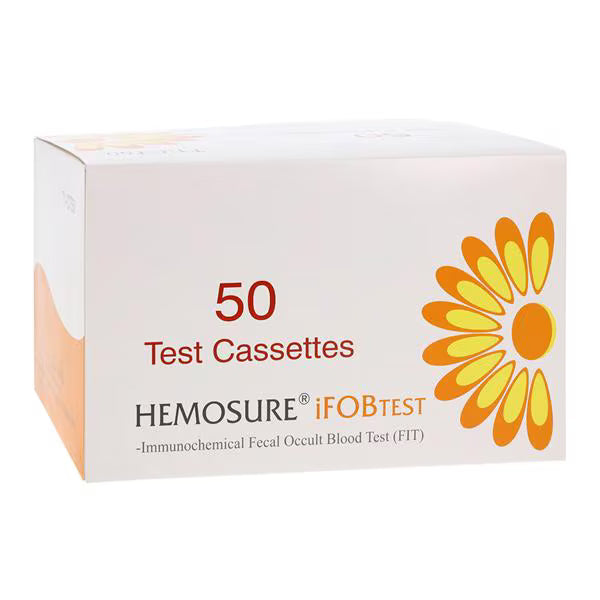 Hemosure iFOB: Immunological Fecal Occult Blood Test Kit CLIA Waived 50/Bx T1-CT50