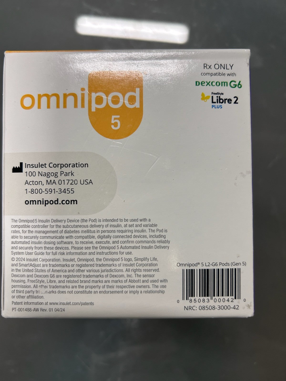 Omnipod 5 G6/FreeStyle Libre2 Plus Pods (5 Pack)