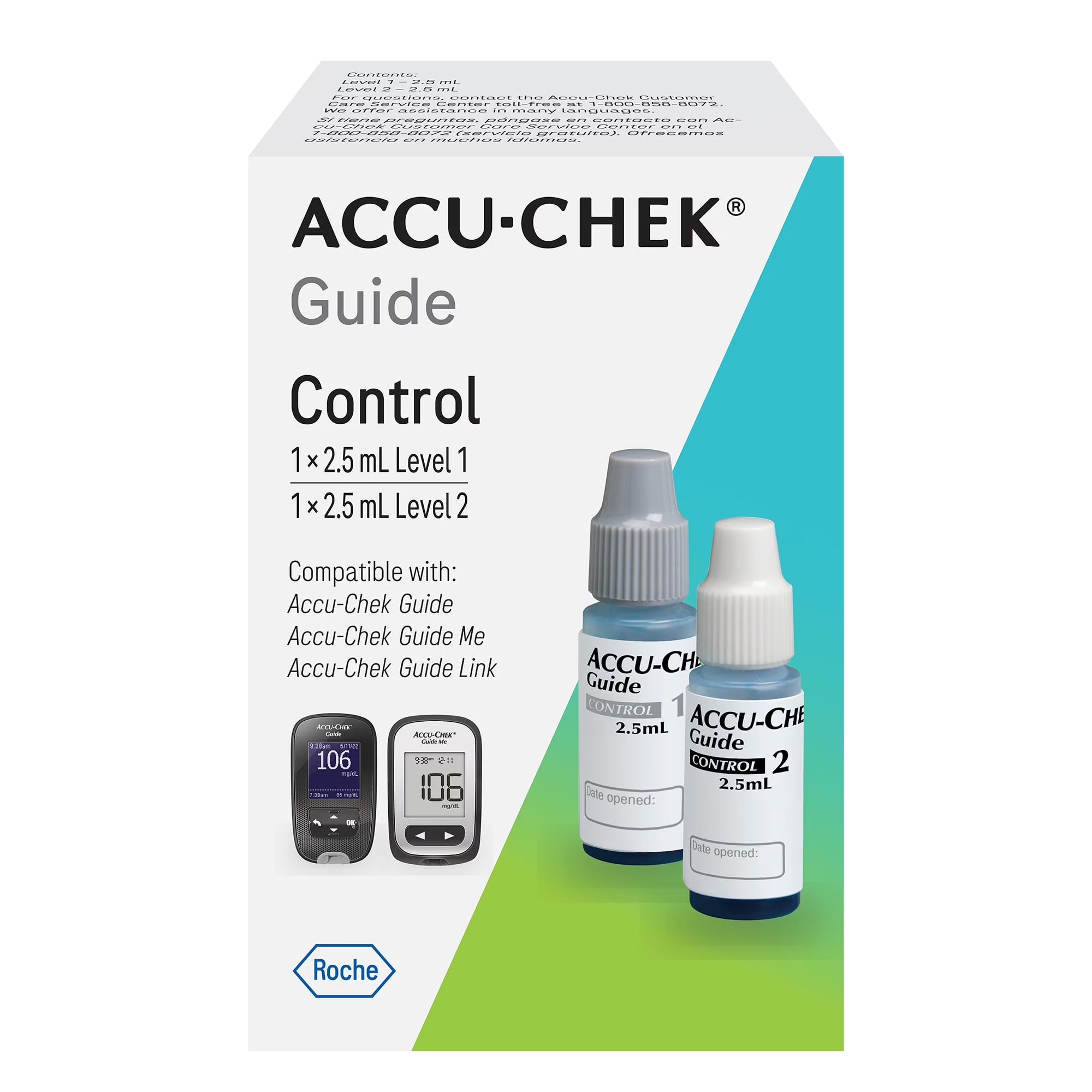 Accu-Chek Guide Blood Glucose Control Solution [ Level 1 & Level 2 ]