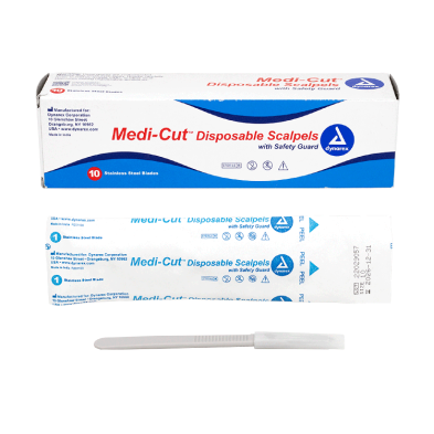 Dynarex 4110 Medi-cut Scalpels Disposable Sterile, #10, 10/bx