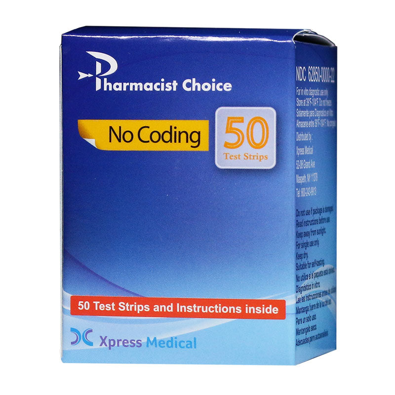 TIRAS DE PRUEBA DE GLUCOSA EN SANGRE PHARMACIST CHOICE - CADUCADAS (Excedido su período de validez) - SIN DEVOLUCIÓN