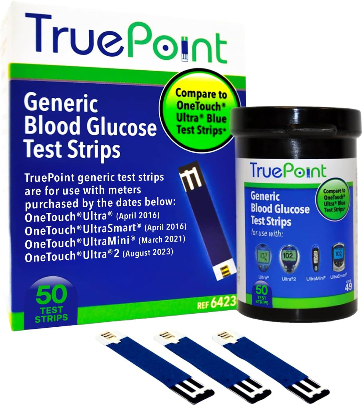 TruePoint 50 Count Test Strips for OneTouch Ultra Ultra2 UltraMini UltraSmart