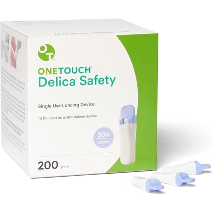 OT Delica Safety Disposable Lancing Aid 30 Gauge , 200/Box