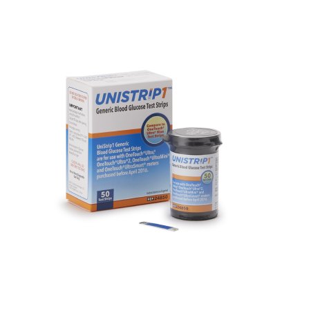 Unistrip1 Blood Glucose Test Strips 50 count