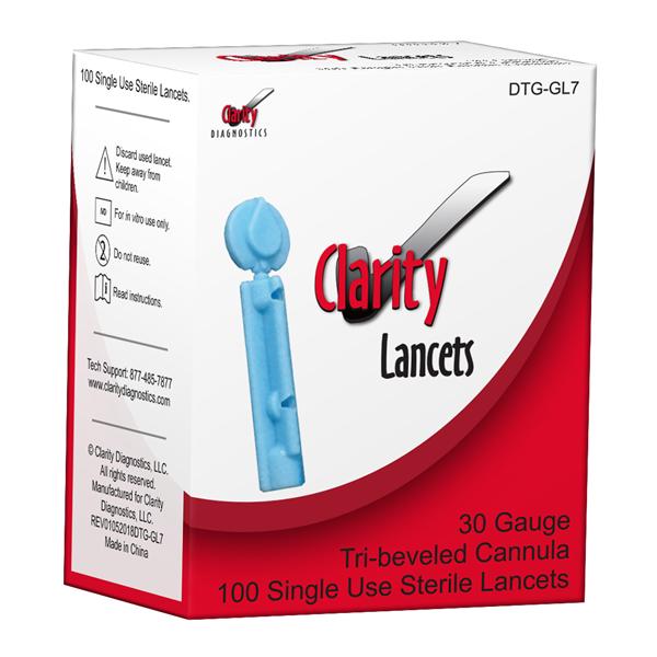 Clarity Lancets 100 ct. 30 gauge