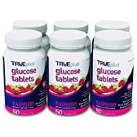 TRUEplus® Glucose Tablets, Raspberry or Orange Flavor - 50ct Bottle – 6 Pack