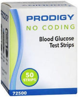 Prodigy Blood Glucose Test Strips, 50CT