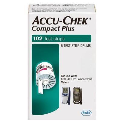 Accu Chek Compact Plus Test Strips 102 count