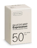 Glucocard Expression Blood Glucose Test Strips, 50CT