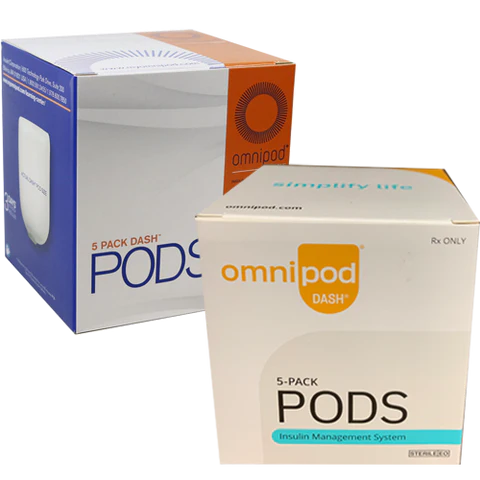 OMNIPOD DASH  - 5 PACK PODS (EXPIRATION DATE: 10/2023)