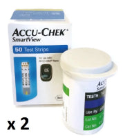 Accu-Chek Smartview Nano Blood Glucose Test Strips, 100CT
