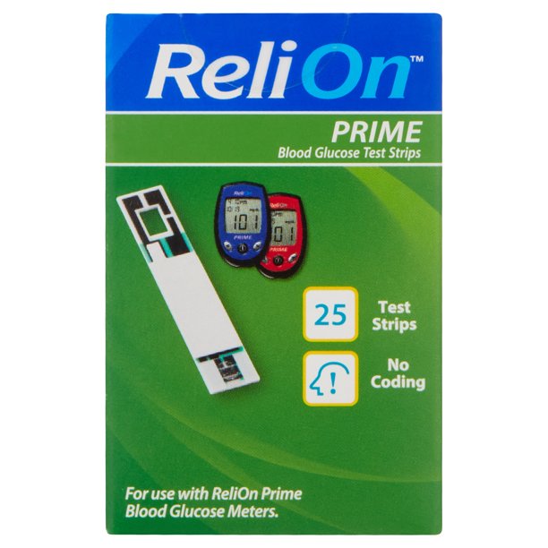 Tiras de prueba Relion Prime 25 unidades