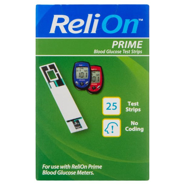 Relion Prime Test Strips 25 CT