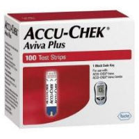 Accu-Chek Aviva Plus Blood Glucose Test Strips, 100CT