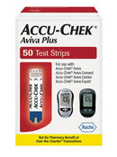 Accu-Chek Aviva Plus Blood Glucose Monitor and Test Strips 50 count (COMBO).