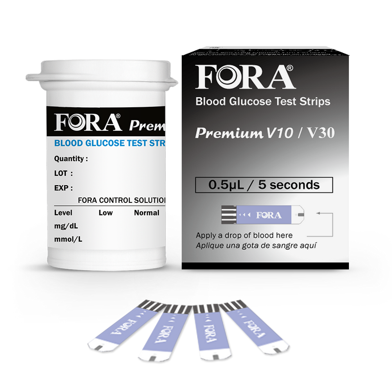 Fora Premium V10/V30 Blood Glucose Test Strips 50 CT