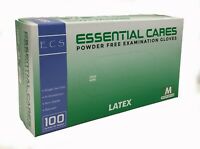 Guantes de examen sin polvo Essential Cares (diferentes tamaños incluidos)
