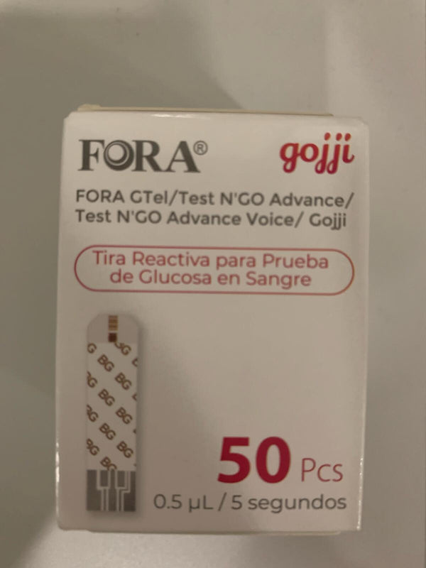 Fora Gojji Test N' Go Advance Glucose Test Strips, 50CT  / EXPIRED